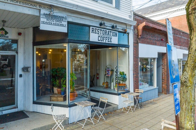 Restoration Coffee is located conveniently in the heart of downtown Bridgewater