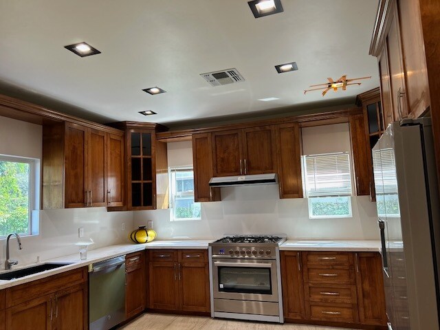 kitchen with new appliances - 15137 Gilmore St