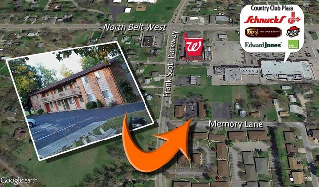 Aerial Photo - 5859 Memory Ln