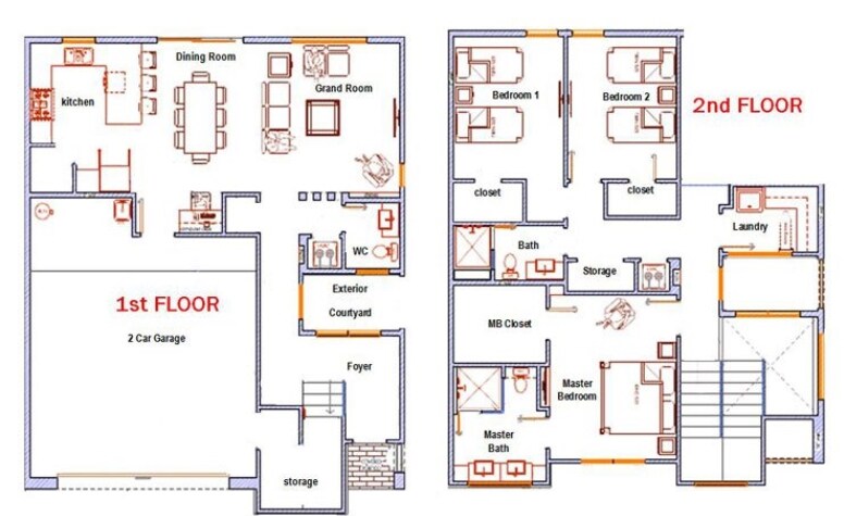 Plano de planta A - The Reserve at VICC