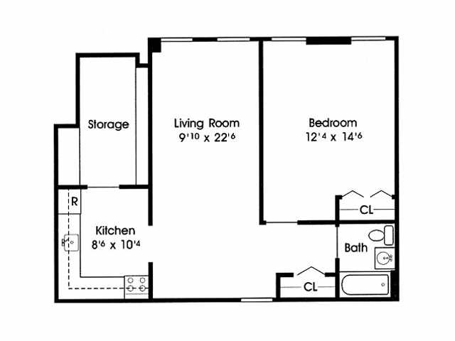Floorplan - St. Patrick's Senior Disabled Apartments