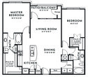 2BR 2BA (1150 SF)