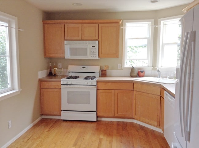 Ample counter space, gas cooking, and natural light - 12713 Greenwood Ave N