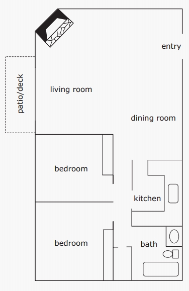 Floorplan - French Villa Apartment Homes