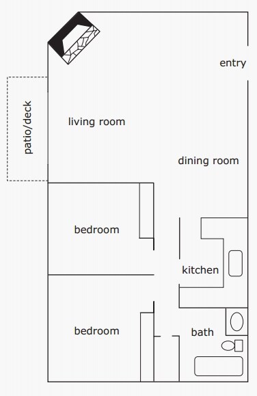 Plano de planta - French Villa Apartment Homes