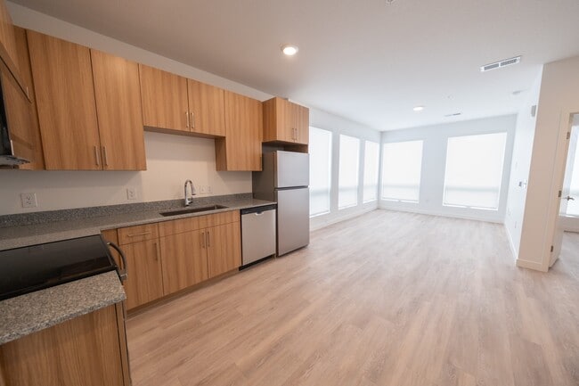 View of Living Room from Kitchen - Fitz Gateway