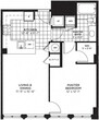 1 Bed 1 Bath (715sqf)