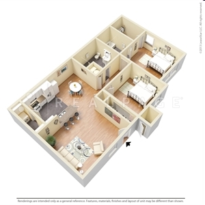 2HAB/2BA - Stonepost Apartments