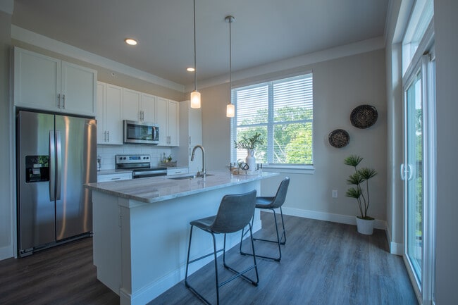 Granite Countertops and Stainless Steel Appliances - The Elle on Lockwood