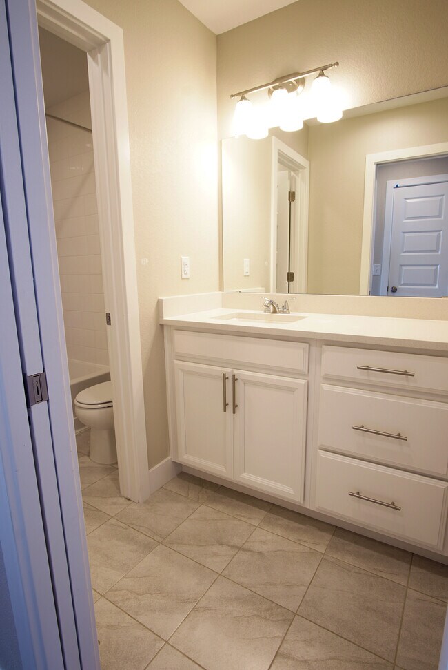 Main bathroom with separate room for toilet and shower. - 2541 Moline St