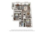 487 - 1080sqft- 3bed/2bath