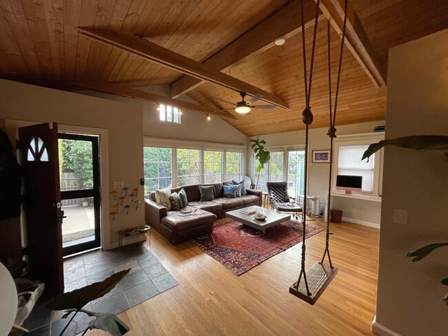 Living room + Front Door - 27 Sunset Ave