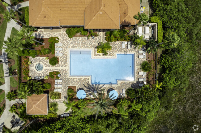 Vista aérea de la piscina estilo resort - The Preserve at Longleaf