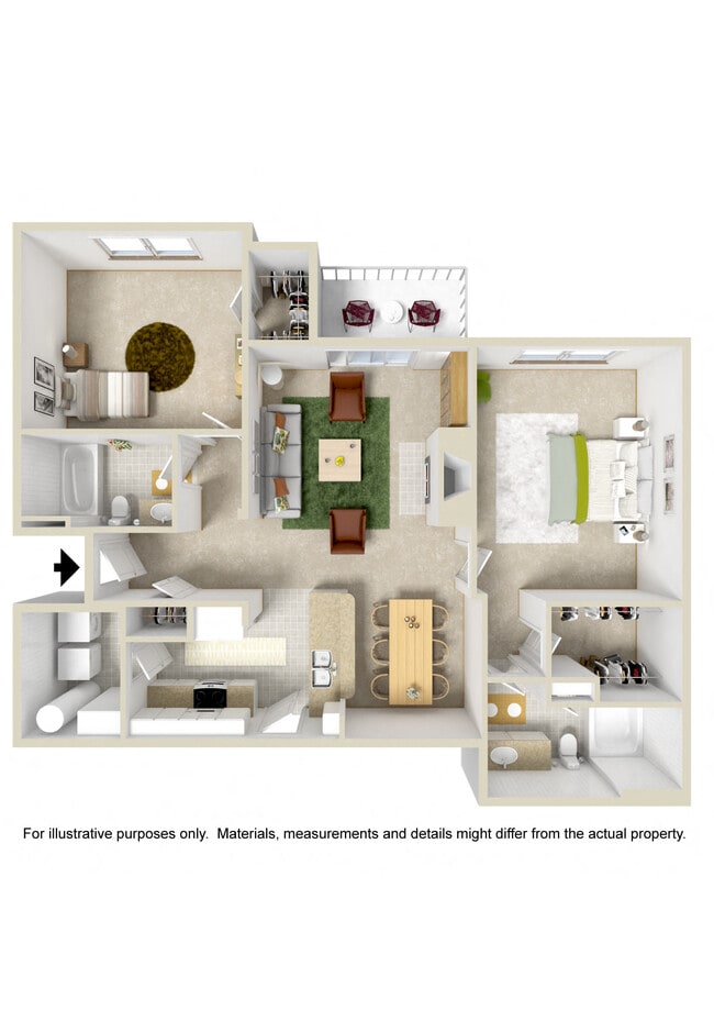 2 Bed 2 Bath PLUS $50 Direct Access Single Garage