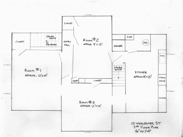 floor plan - 113 Worcester St