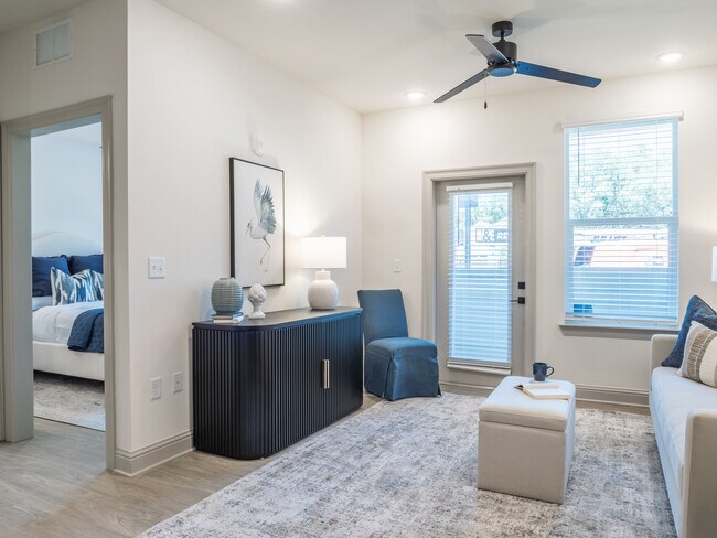 The Daysailer I: 1BR, 1BA- Living Room - The Waters at Freeport