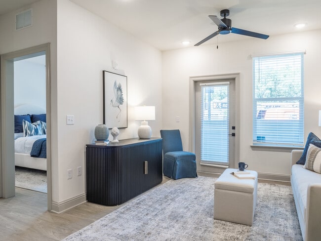 The Daysailer I: 1BR, 1BA- Living Room - The Waters at Freeport