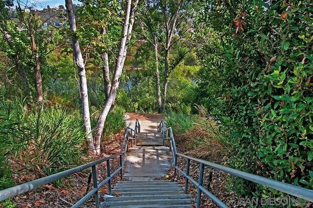 Stairs to San Diego River Path - 8233 Station Village Ln