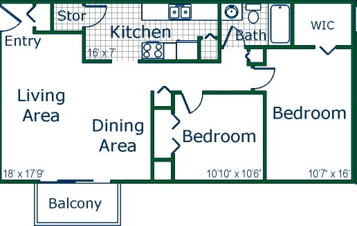 Village in the Park Apartments – Spruce