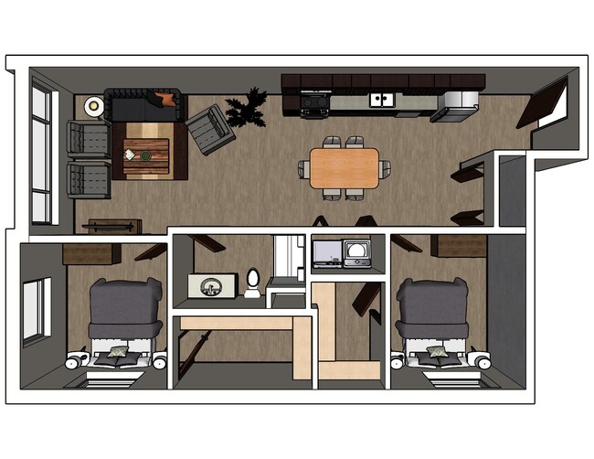 Plano de planta - Fairmont Flats