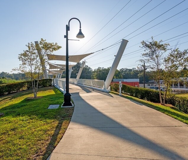Cascades Park is listed on the National Register of Historic Places and covers 24 acres