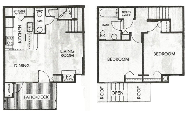 2HAB/1.5BA - Aspen Shadows Townhomes