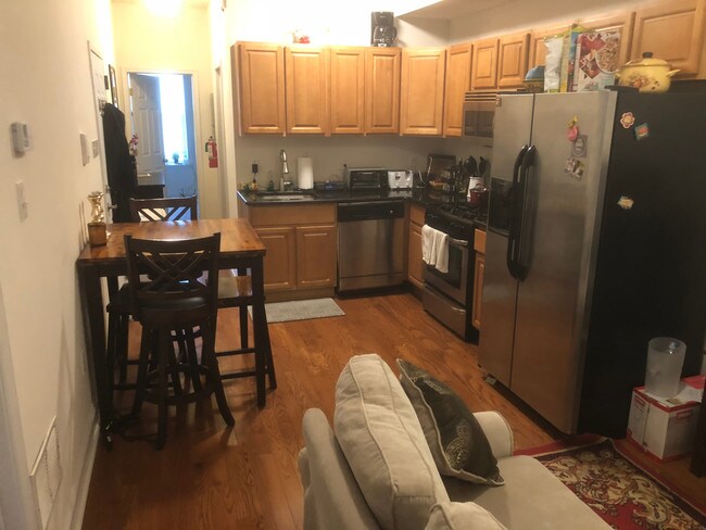 Unit 2 - Kitchen/Living Room - 1513 South St Apartments