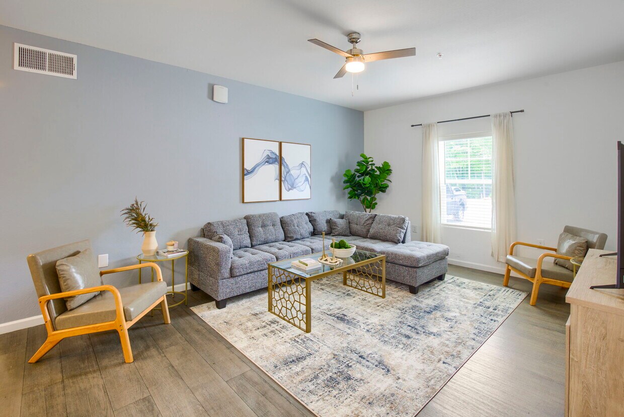 Sala de estar modelo - Waters Edge