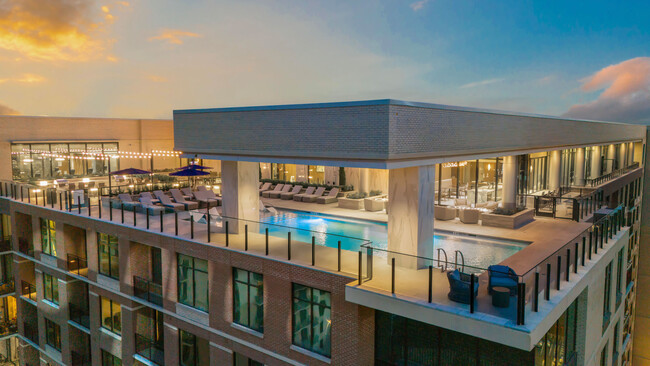 Ariel view of the resort style terrace pool - Hanover Dilworth