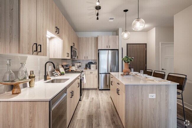 1HAB, 1BA - 770 ft² - Cocina - The Dawson