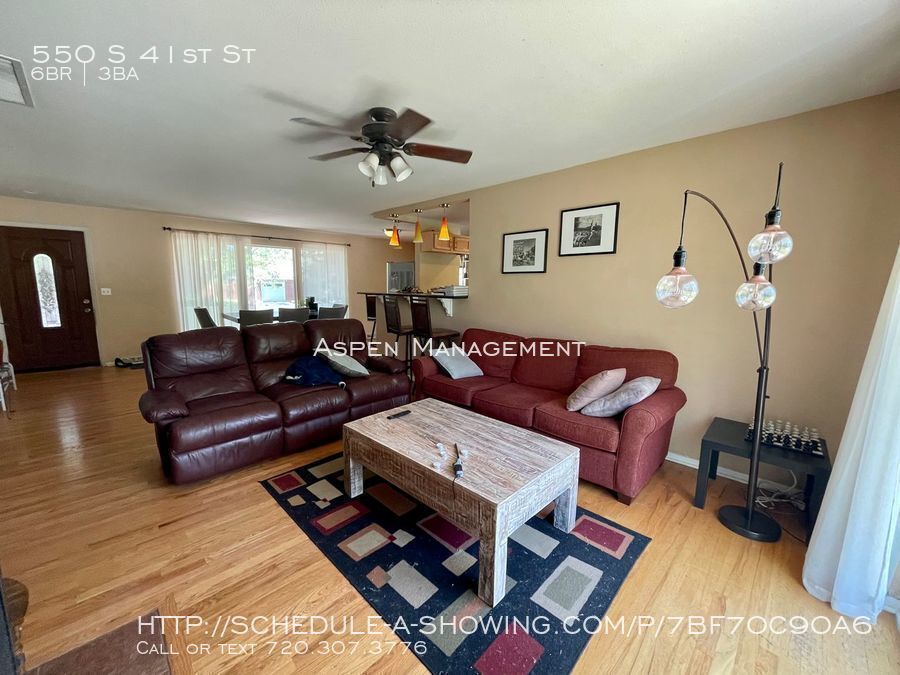 6 Bed/3 Bath Home in Table Mesa House for Rent in Boulder, CO