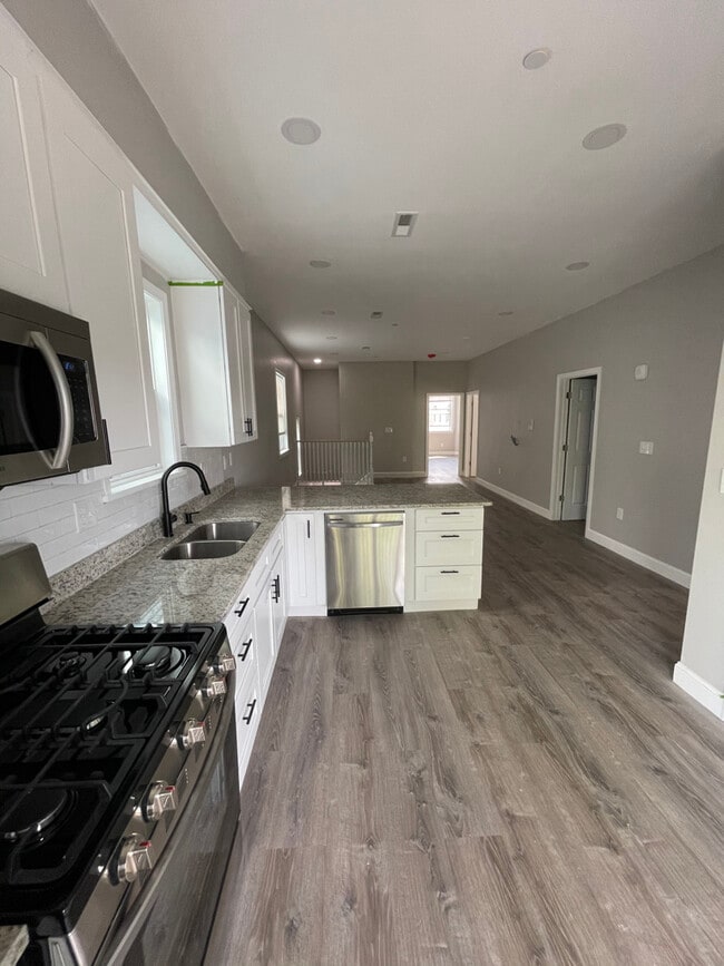 Unit two: brand new open-concept kitchen (all-new appliances, cabinets, granite countertops with mod - 34 Falcon St