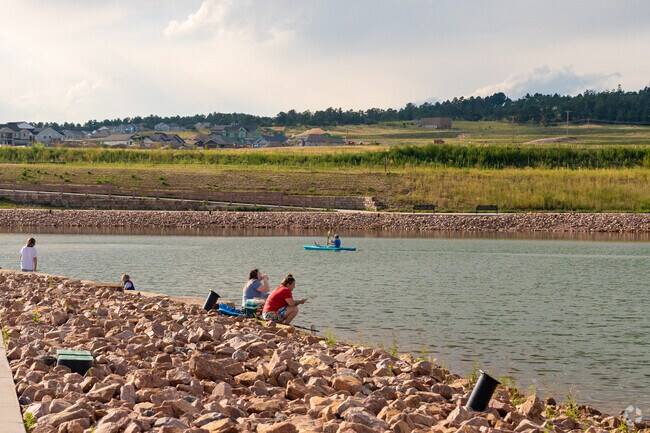 Wolf Lake is a local favorite on summer afternoons.