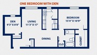 One Bedroom w/ Den