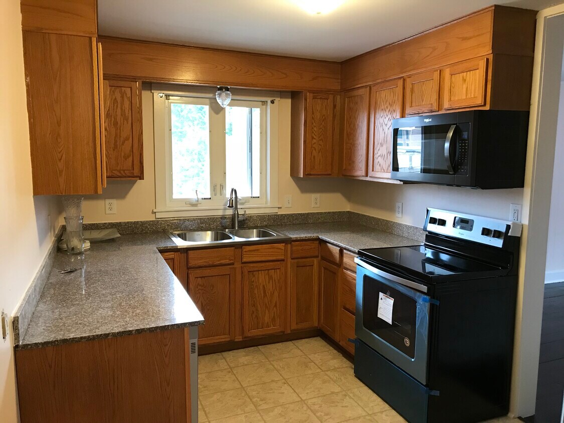 Kitchen with all new granite countertops and stainless appliances. - 523 N Lime St