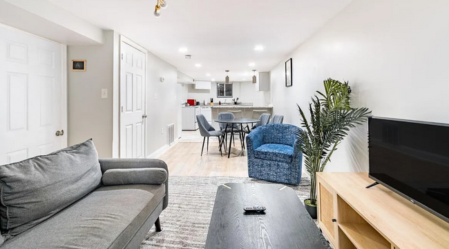 Family room looking towards dining room and kitchen - 4322 14th St NW