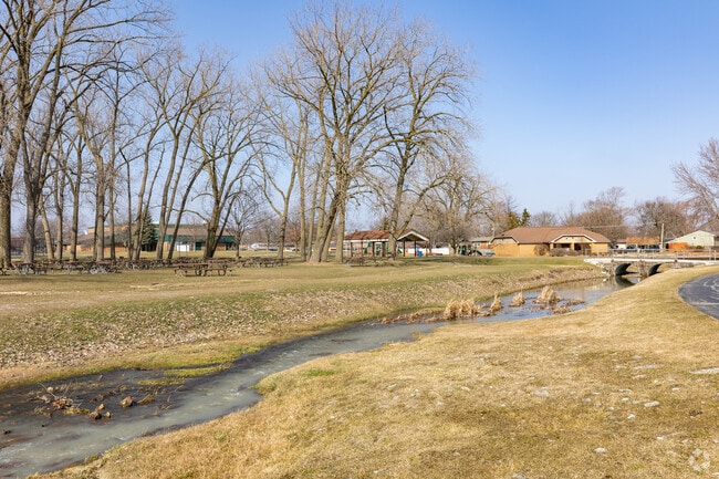 Creeks run through many parks and under bridges in Oak Forest.