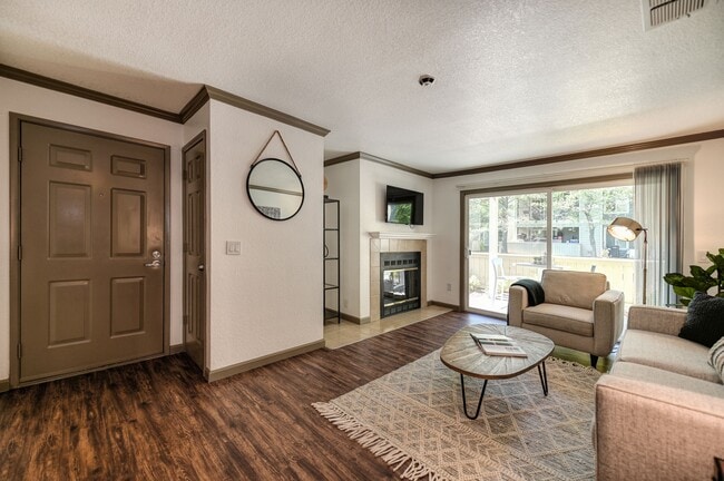 Belmont 2x2 Living Room - Harbor Oaks Apartments