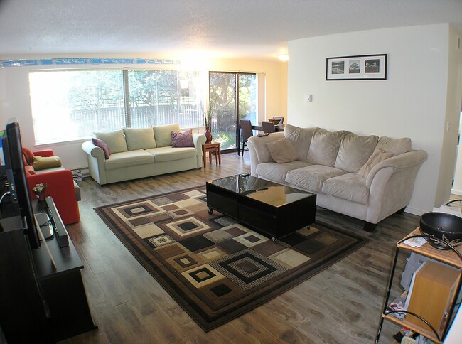 Living room with patio door to yard - 4223 3rd Avenue Northwest