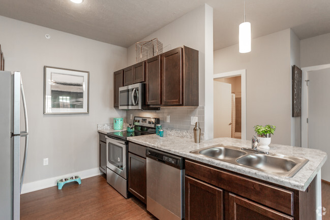 1HAB, 1BA - A2/732 ft² - Cocina - Sixty610 Stone Creek