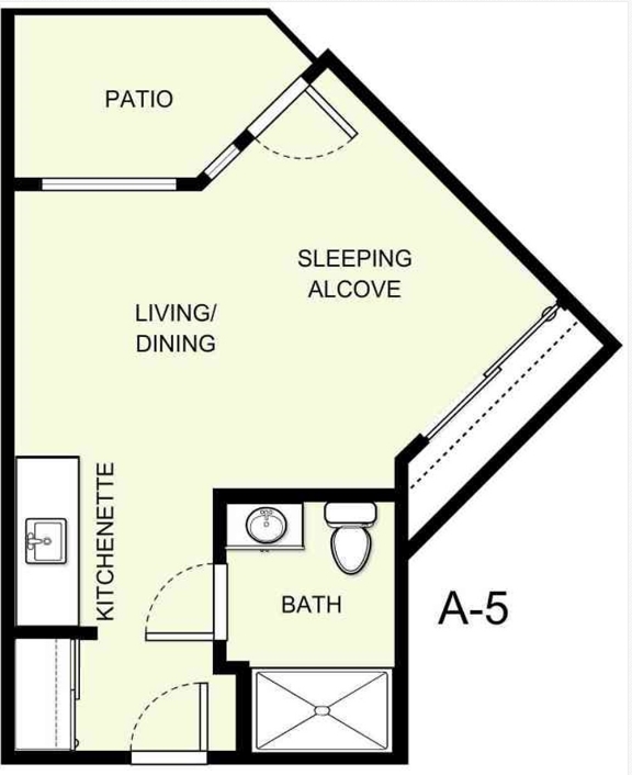 Plano de planta - Asher Point Independent Living of Mobile