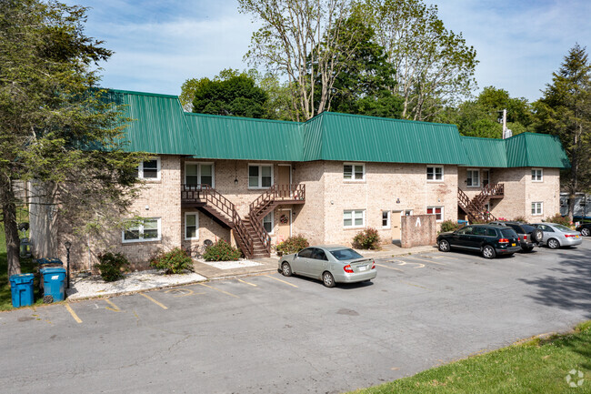 Unit Entrances and Parking - White Hall Apartments