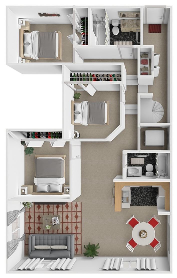 The Brick Lofts at Historic West Tech – Varsity Vault and Graduates Gateway
