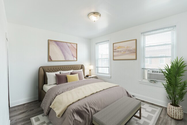 Virtually Staged Primary Bedroom - 724 Moyer St
