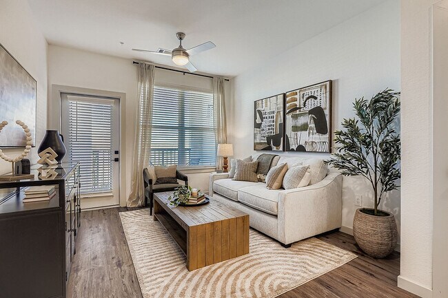 La sala de estar de la galería - The Gallery Modern Apartments