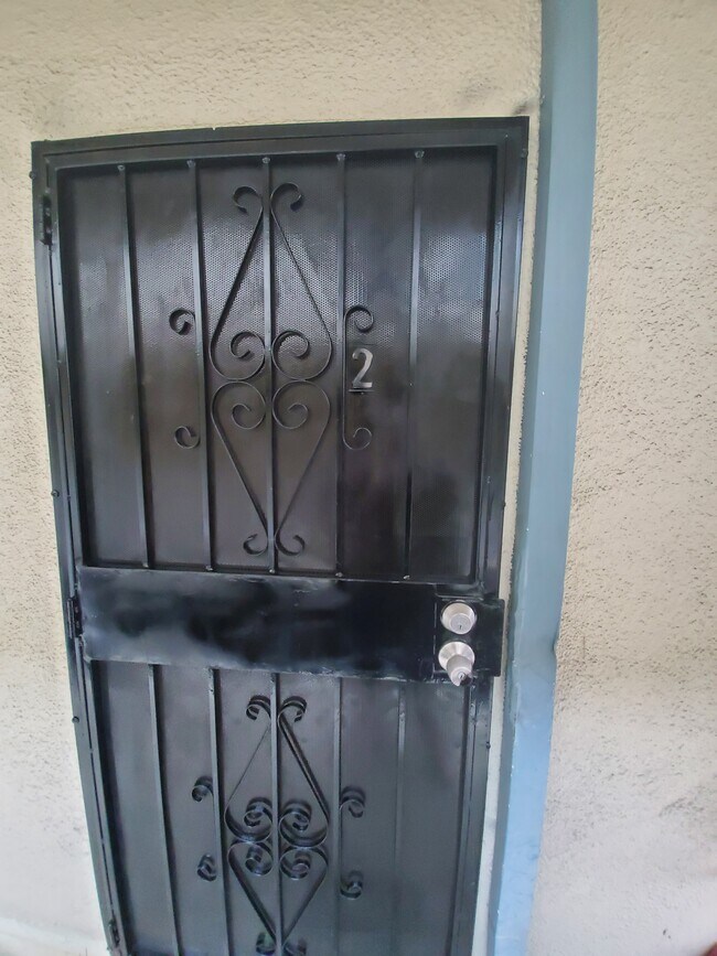 The front door is a security door and a solid wood door - 442 Solano Ave