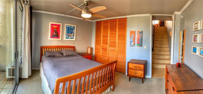Bedroom and closet - 555 University Ave