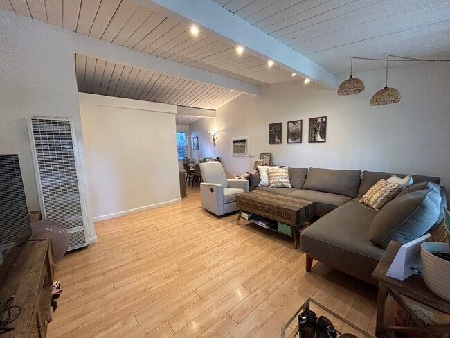Unit 1 Living Room with Vaulted Ceiings - 2323 San Juan Ave