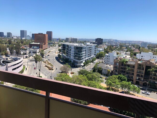 View from Bedroom and Living Room balconies - 321 S San Vicente Blvd