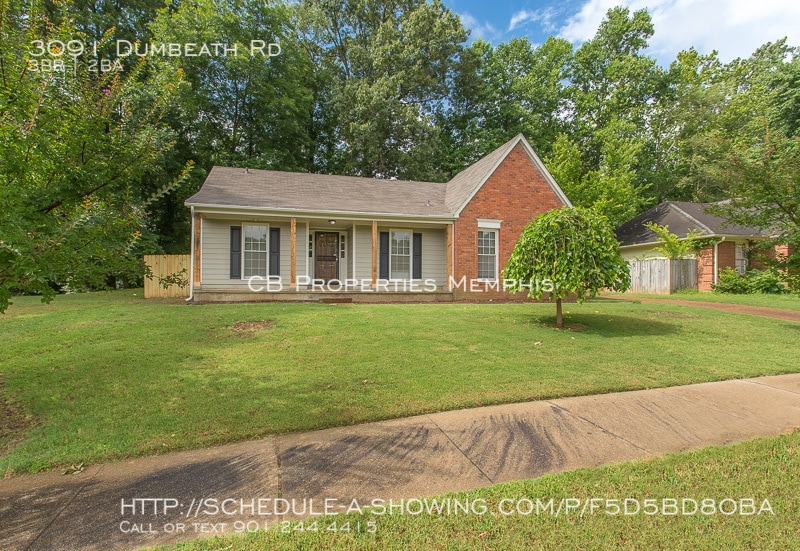 3091 Dumbeath Rd, Memphis, TN 38128 House Rental in Memphis, TN